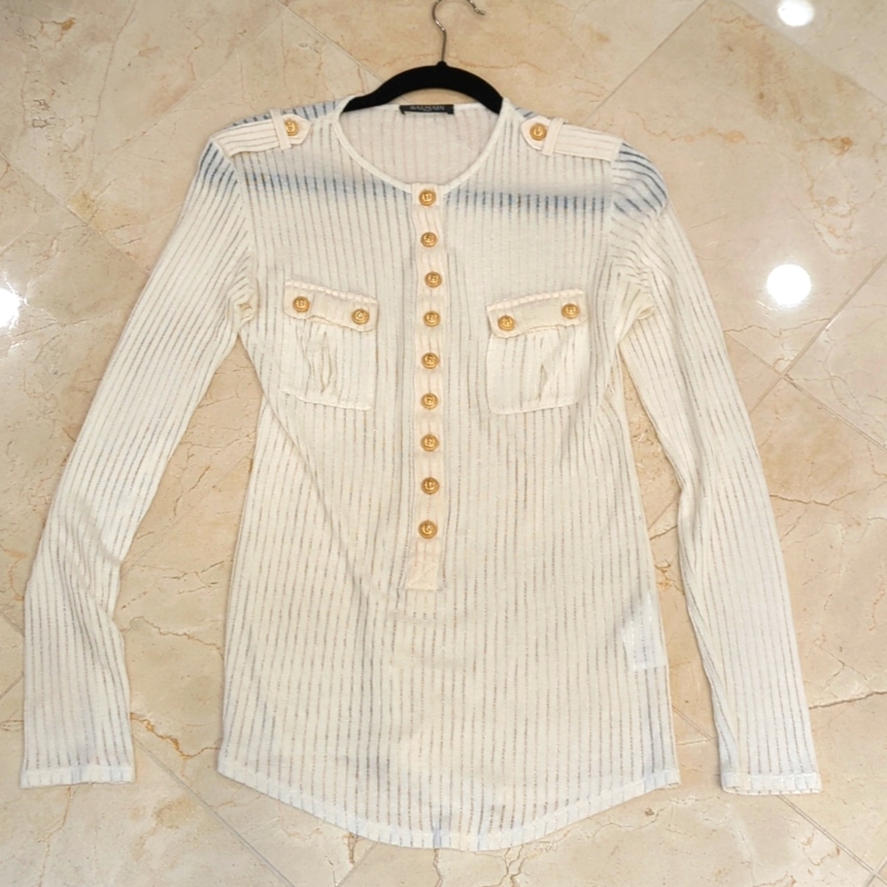 Balmain white shirt Size 38